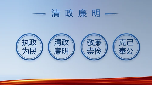 蓝色大气公安派出所学习教育动态PPT模板