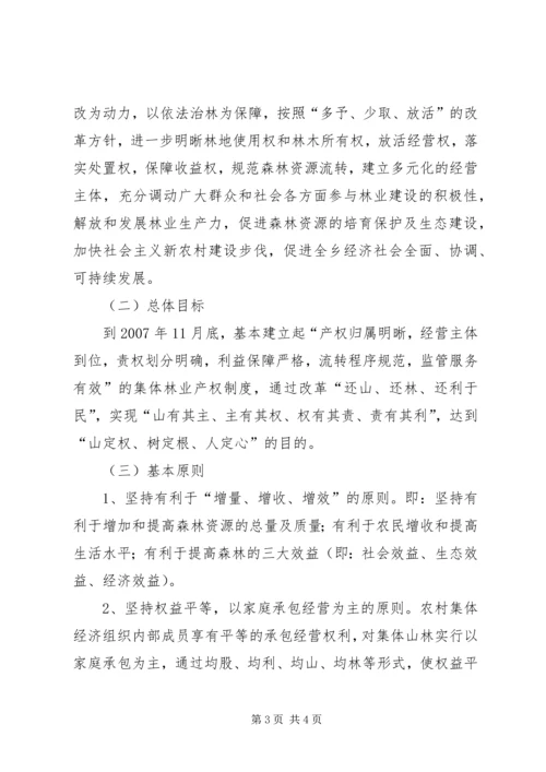 乡镇集体林权制度改革工作实施方案.docx