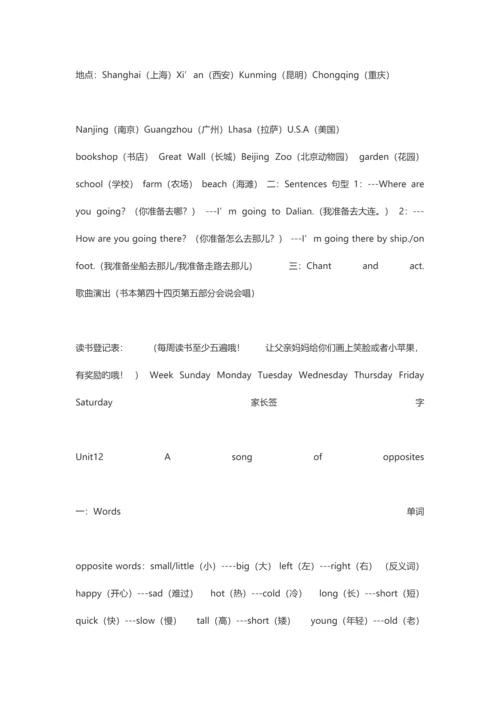 2023年剑桥英语预备级下册全册知识点.docx