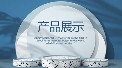 蓝色大气公司产品介绍宣传通用PPT