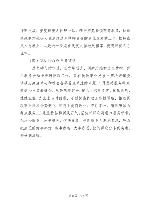 乡镇社会事务办工作总结暨工作计划.docx