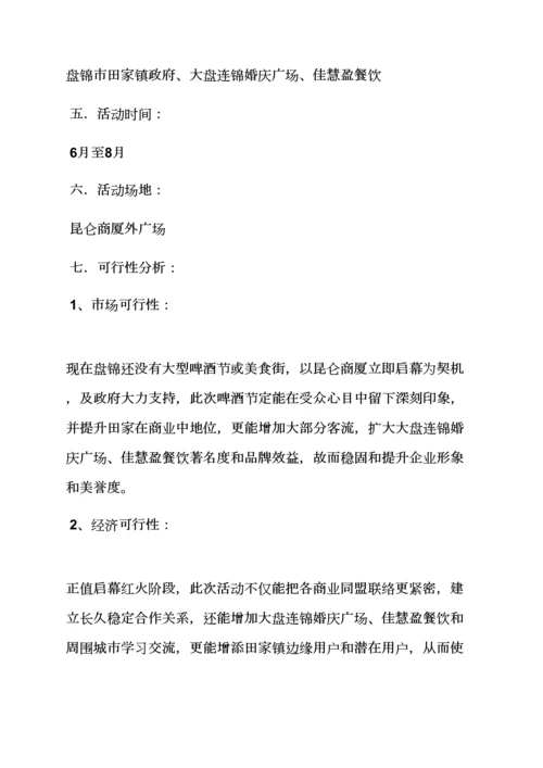 大连作文之大连啤酒节专业策划专项方案.docx