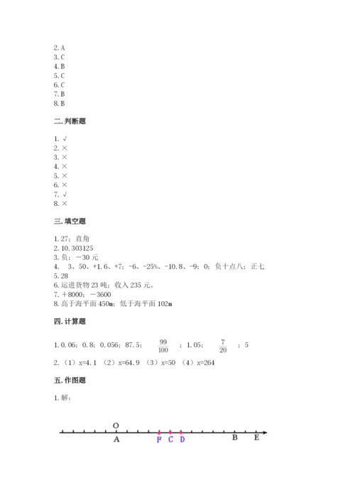 小升初六年级期末试卷含完整答案【易错题】.docx