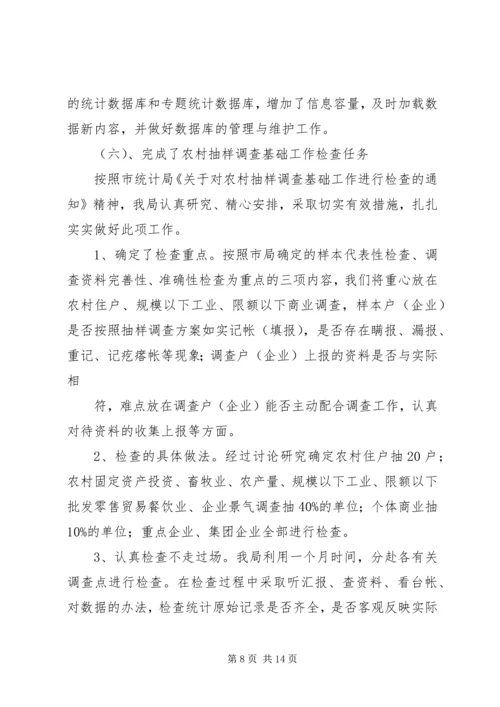 统计局XX年度工作总结及XX年工作计划 (4).docx