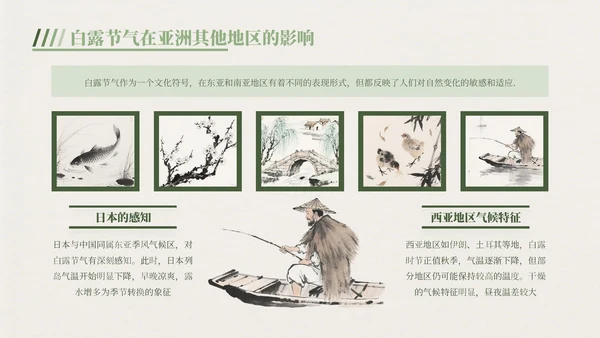 绿色中国风白露节气主题班会PPT模板