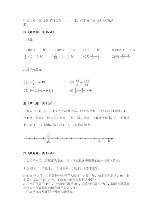 青岛版六年级数学下册期末测试题及答案【各地真题】.docx