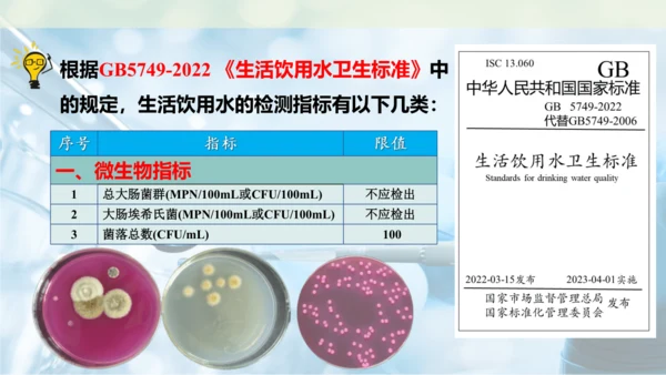 跨学科实践活动3  水质检测及自制净水器课件(共23张PPT内嵌视频)