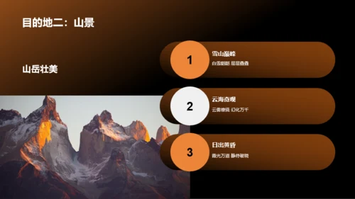 橙色旅行摄影技巧分享相册图集PPT模板