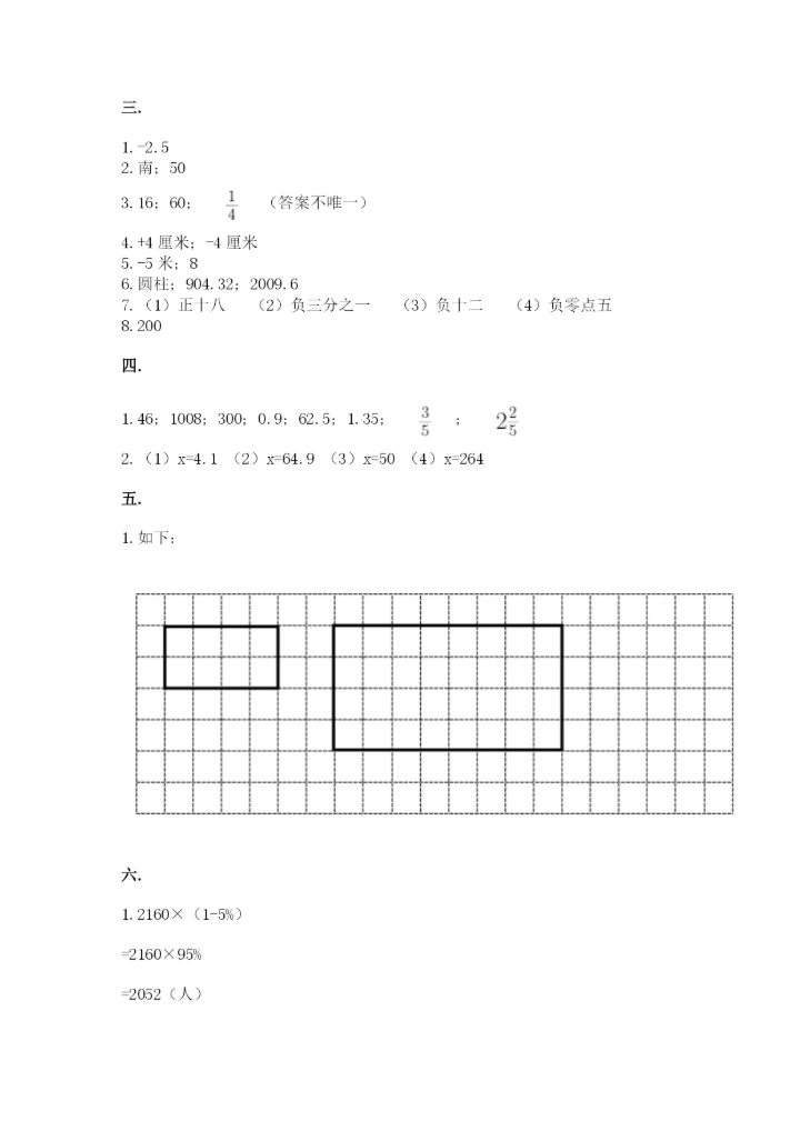最新版贵州省贵阳市小升初数学试卷精品（黄金题型）.docx