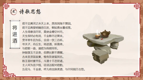 唐代诗人李白介绍通用PPT模板