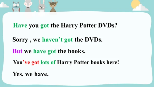 Module3Unit 1Have you got the Harry Potter DVDs. 课