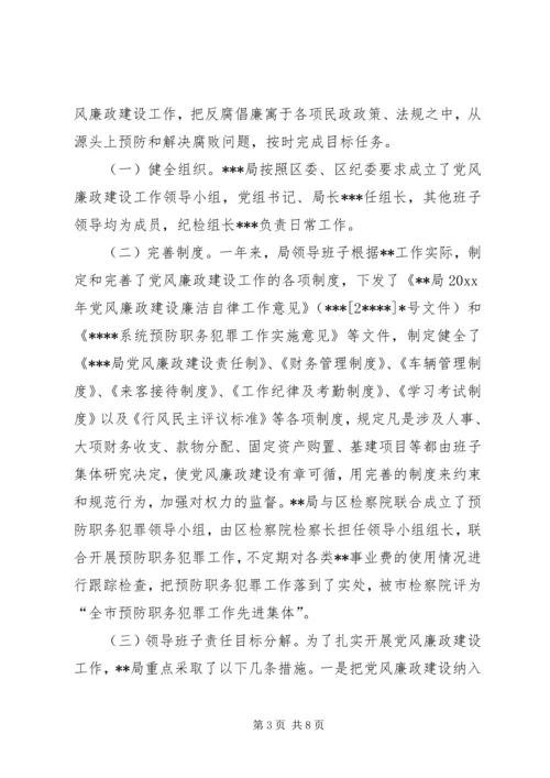 某局党风廉政建设工作报告 (3).docx