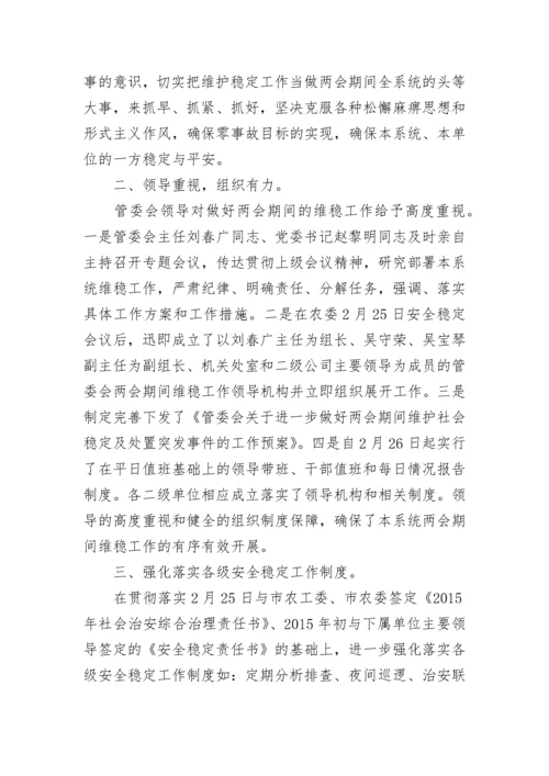 两会信访维稳工作总结.docx