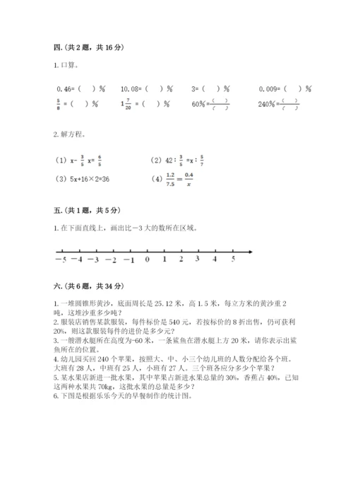 西师大版六年级数学下学期期末测试题精品（必刷）.docx