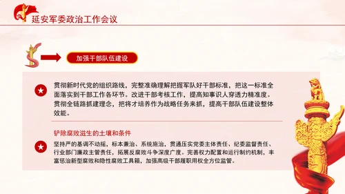 延安军委政治工作会议新时代政治建军方略十个明确党课PPT课件