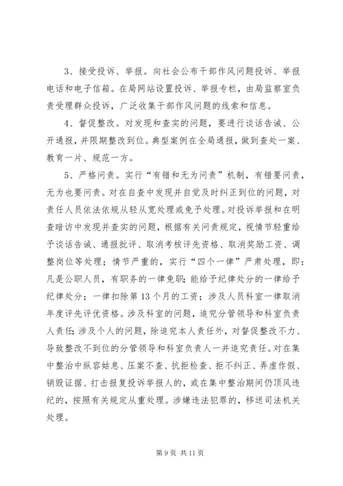 集中整治干部作风问题活动实施方案 (2).docx