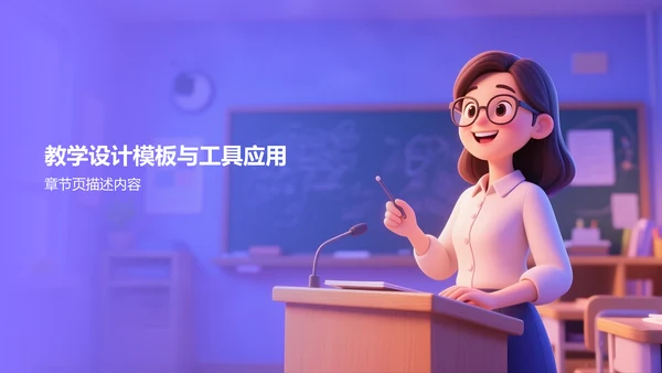 紫色3D风教培课件宝典PPT