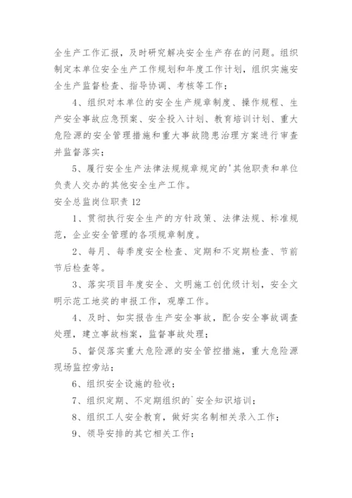 安全总监岗位职责.docx