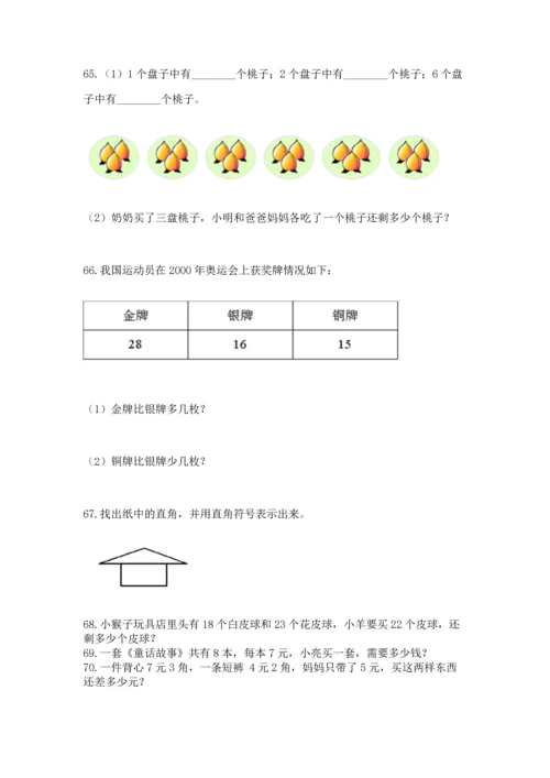 二年级上册数学应用题100道附参考答案【综合卷】.docx