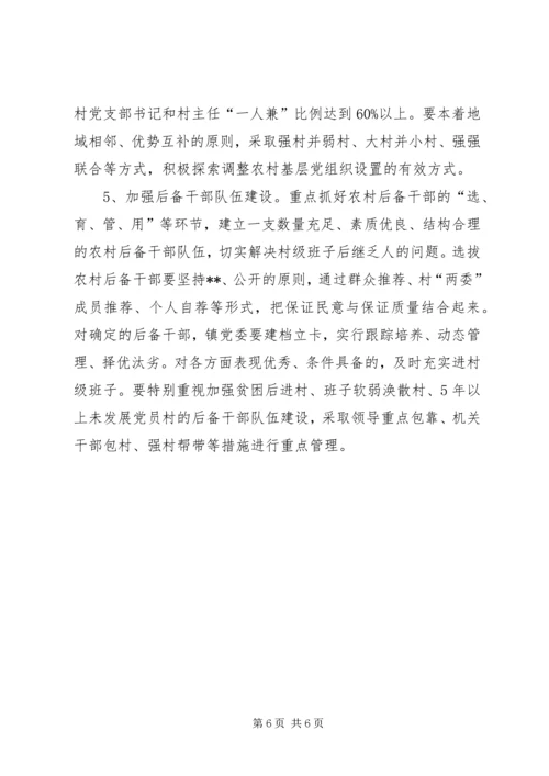 关于加强农村基层组织规范化建设的意见(1).docx