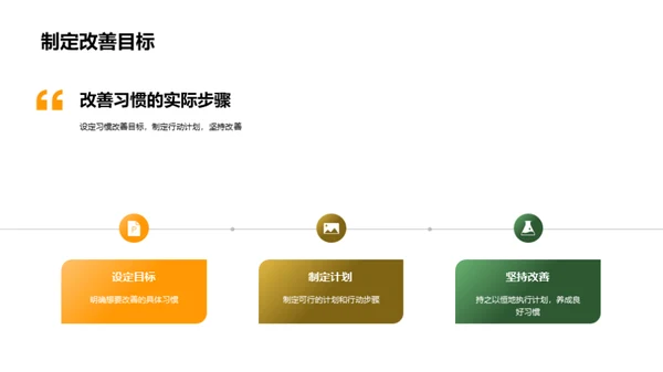 习惯引领成功