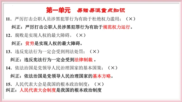 第一单元 坚持宪法至上【期末串讲课件】(共30张PPT)