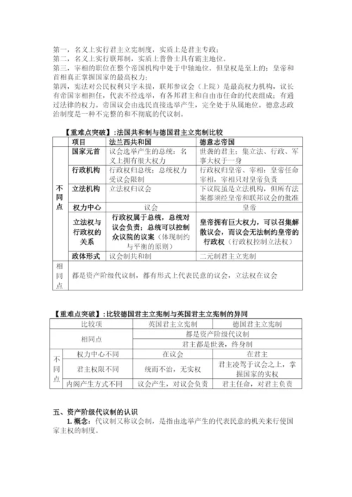 2023年高中历史第六单元近代西方资本主义政治制度的确立和发展教案新人教版必修1.docx