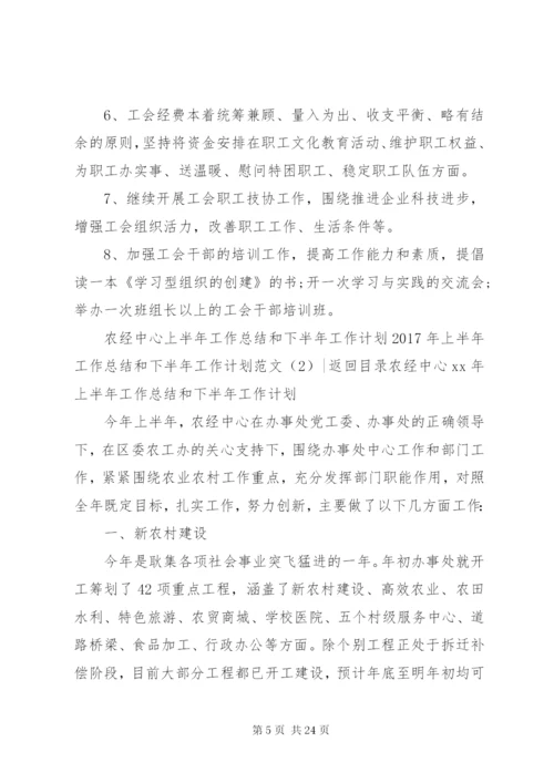 某年上半年工作总结和下半年工作计划范文4篇.docx