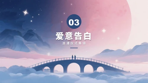紫色浪漫水彩风七夕节营销活动策划PPT模板
