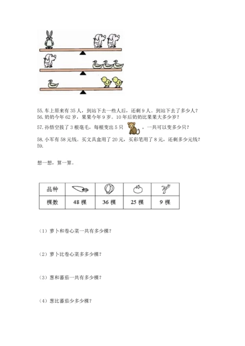 二年级上册数学应用题100道可打印.docx