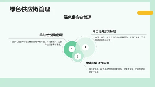 绿色商务风组会方案PPT模板