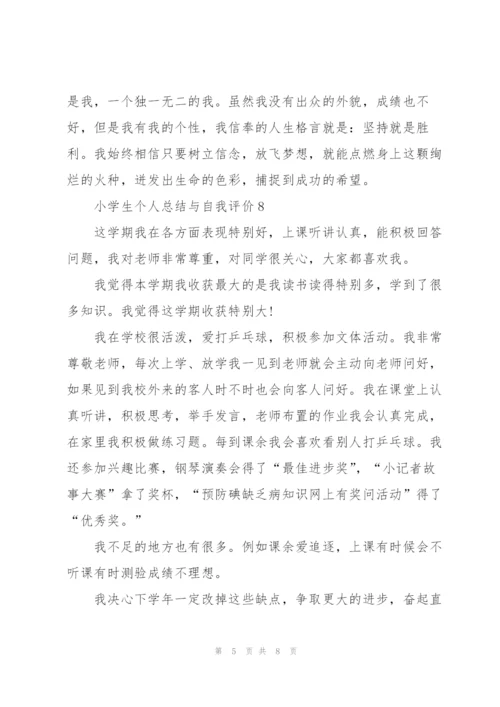小学生个人总结与自我评价范文十篇.docx