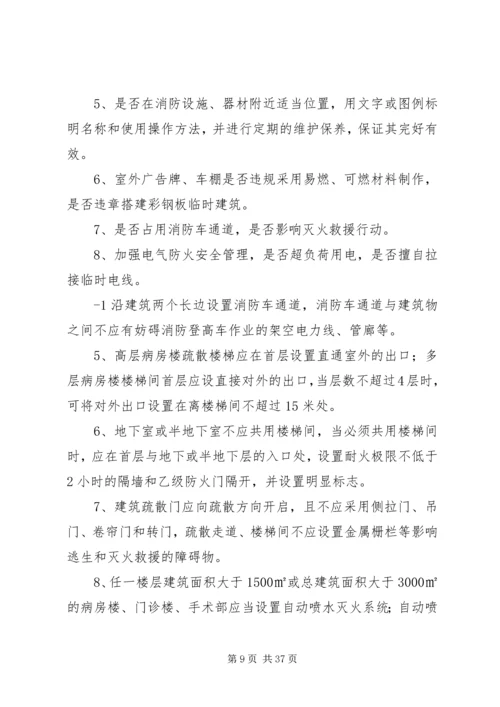 人员密集场所消防安全星级单位等级评定打分标准.docx