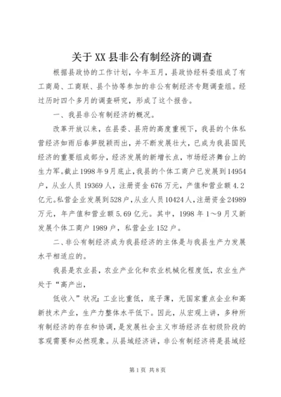 关于XX县非公有制经济的调查 (11).docx