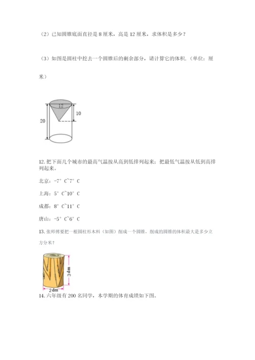 六年级小升初数学解决问题50道（易错题）.docx