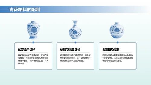 蓝色中国风文博讲座青花瓷特辑PPT模版