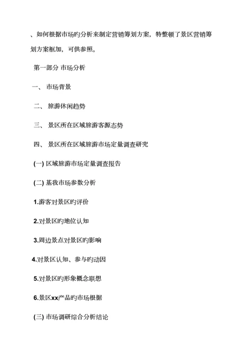 景区广告促销专题方案.docx