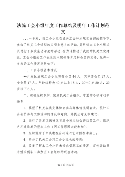 法院工会小组年度工作总结及明年工作计划范文.docx