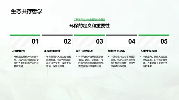 环保教育实践指南PPT模板