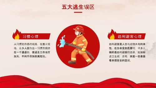 红色消防安全企业员工防火培训PPT
