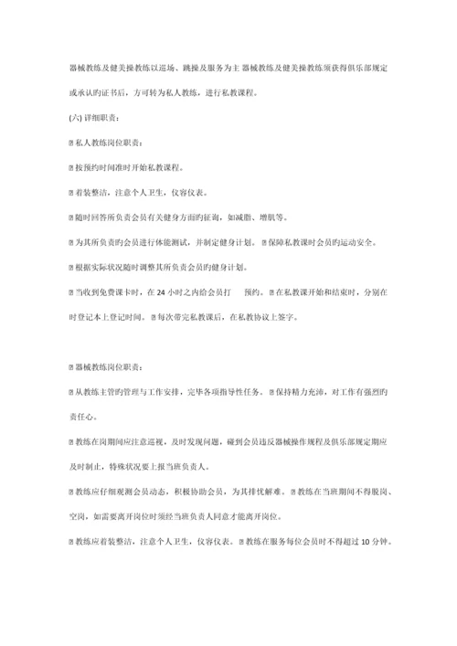 健身俱乐部岗位职责参考.docx