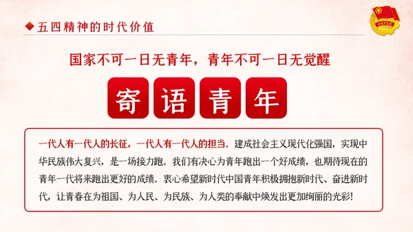 弘扬五四精神做新时代合格共青团员PPT模板