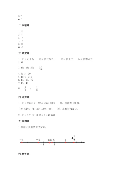 宿豫县六年级下册数学期末测试卷word.docx