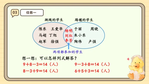 人教版三年级上册9.1 数学广角——集合课件(共25张PPT)