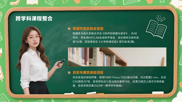 橙色创意风开学季新学年规划校园钟声再响起PPT模板