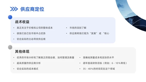 蓝色商务风企业实拍PPT模板供应商关系管理