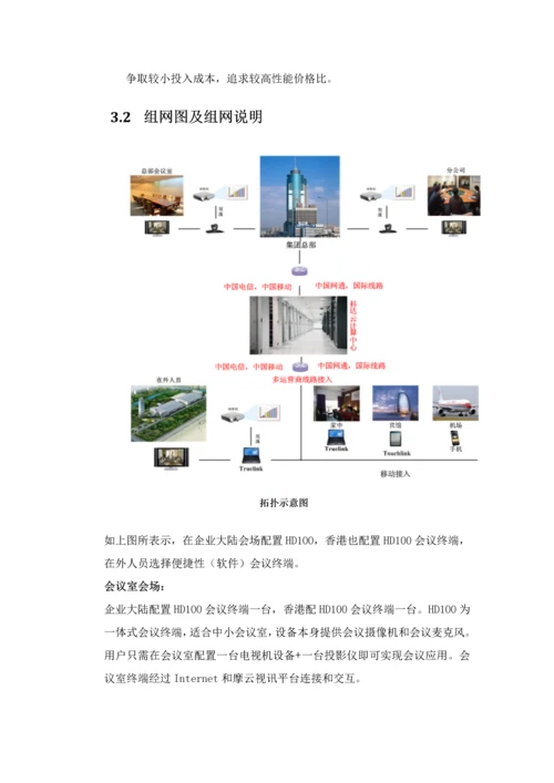 新版云视频会议建设方案模板.docx