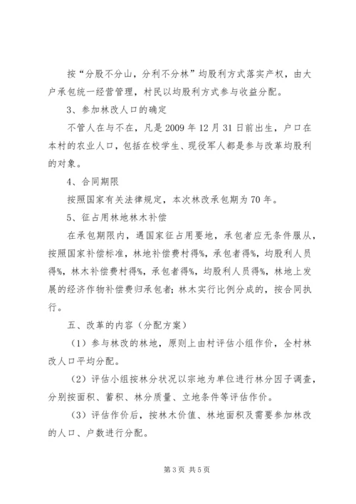 集体林权制度改革实施方案.docx