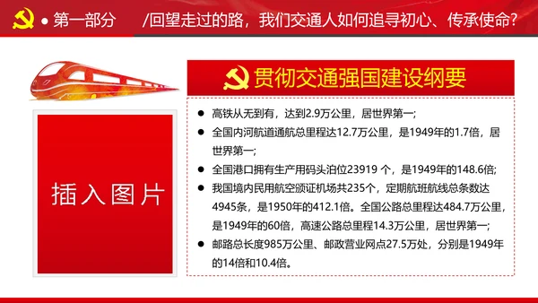 贯彻交通强国建设纲要践行交通人初心与使命交通专题党课PPT