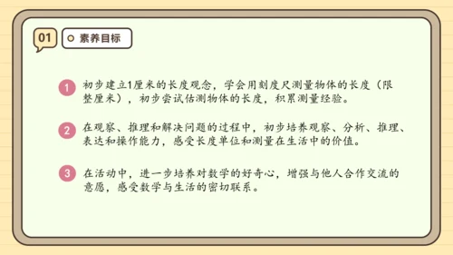 【课堂无忧】人教版二年级上册数学-1.1 厘米的认识 任务型教学（课件）(共44张PPT)